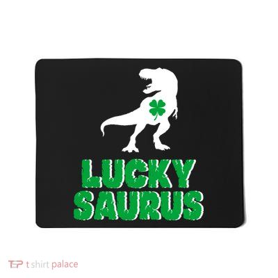 Lucky Saurus Dinosaur  Mousepad
