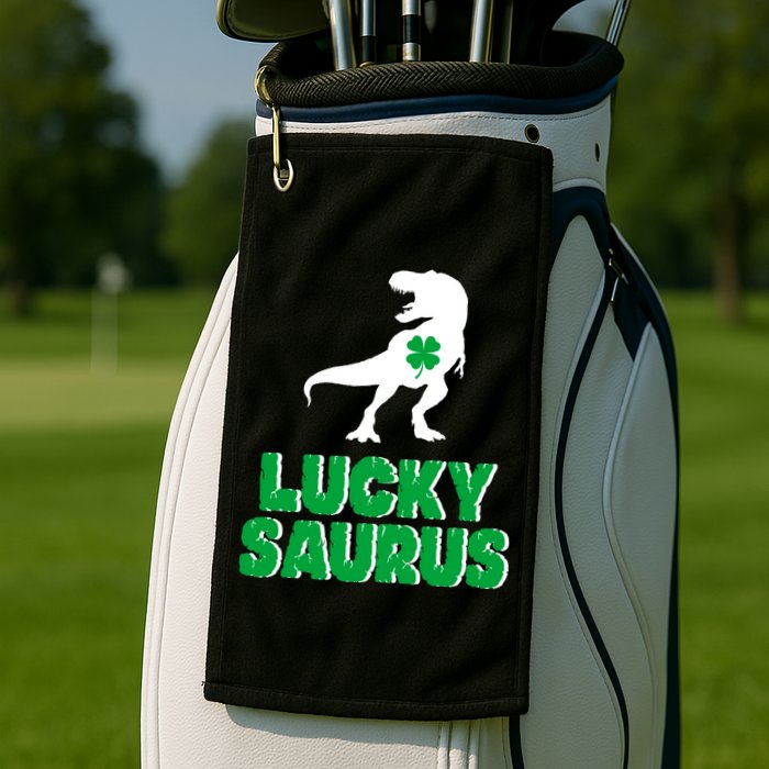 Lucky Saurus Dinosaur  Golf Towel