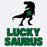 Lucky Saurus Dinosaur  Garment-Dyed Sweatshirt