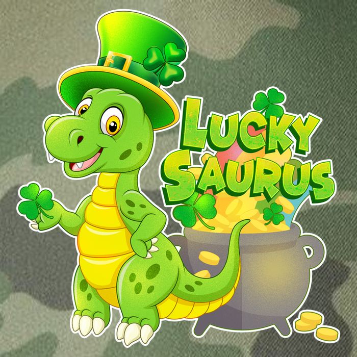 Lucky-Saurus St Patrick's Day Legacy Tie Dye Trucker Hat