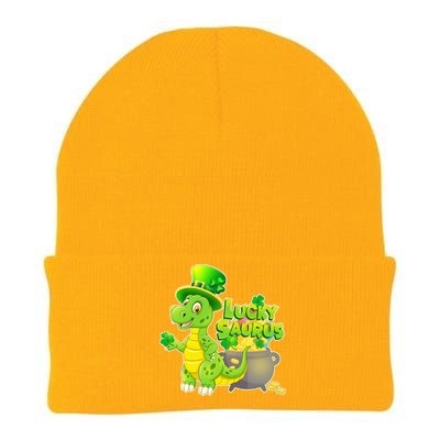 Lucky-Saurus St Patrick's Day Knit Cap Winter Beanie