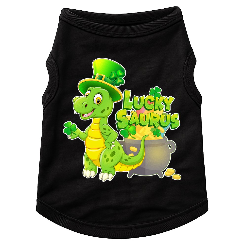 Lucky-Saurus St Patrick's Day Doggie Tank