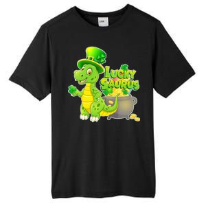 Lucky-Saurus St Patrick's Day Tall Fusion ChromaSoft Performance T-Shirt