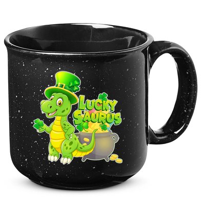Lucky-Saurus St Patrick's Day 15oz Campfire Ceramic Mug