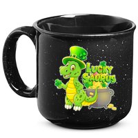 Lucky-Saurus St Patrick's Day 15oz Campfire Ceramic Mug