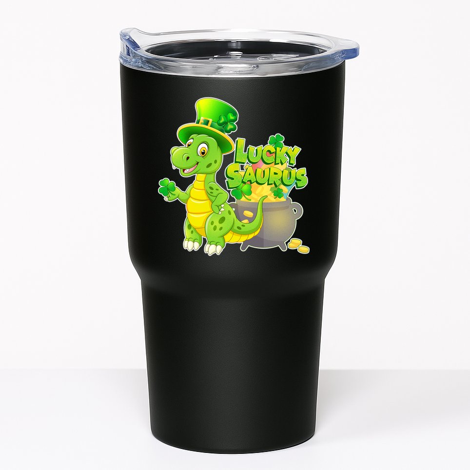 Lucky-Saurus St Patrick's Day Tumbler