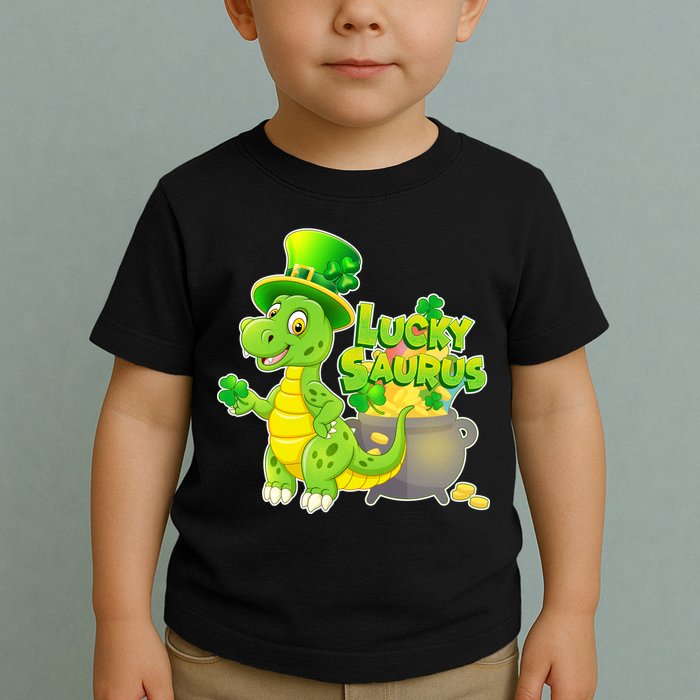 Lucky-Saurus St Patrick's Day Toddler T-Shirt