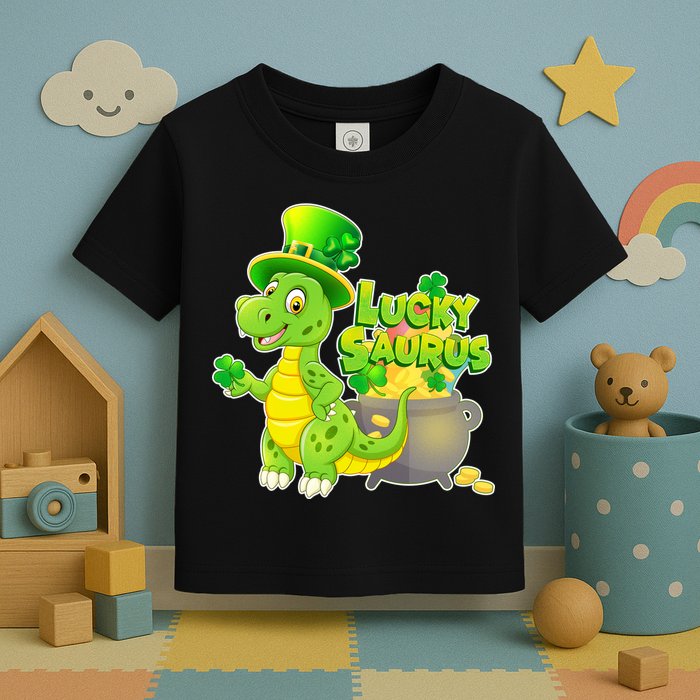 Lucky-Saurus St Patrick's Day Toddler T-Shirt