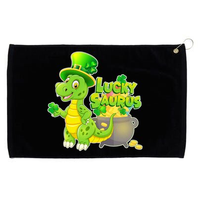 Lucky-Saurus St Patrick's Day Grommeted Golf Towel