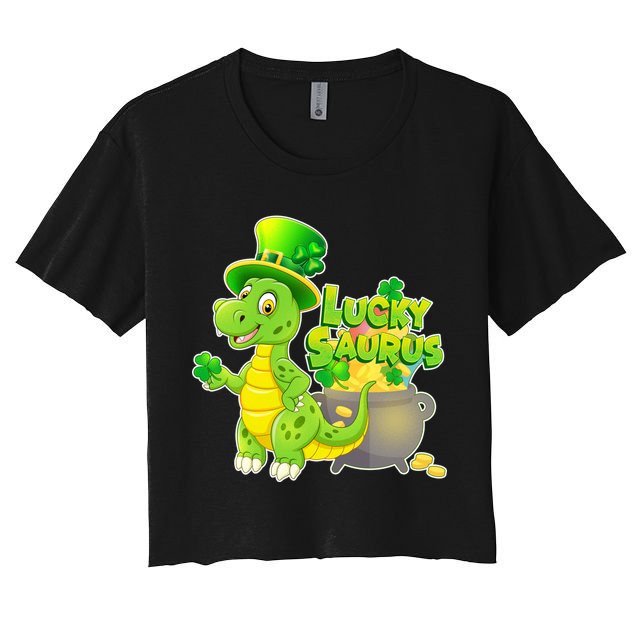 Lucky-Saurus St Patrick's Day Crop Top