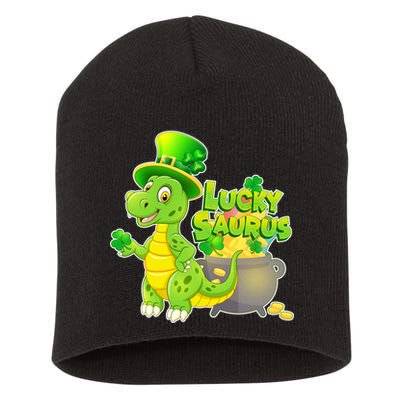 Lucky-Saurus St Patrick's Day Short Acrylic Beanie