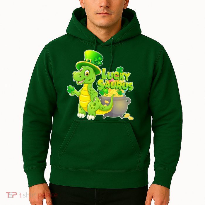 Lucky-Saurus St Patrick's Day Hoodie
