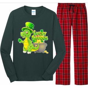 Lucky-Saurus St Patrick's Day Long Sleeve Pajama Set