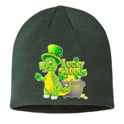 Lucky-Saurus St Patrick's Day Sustainable Beanie