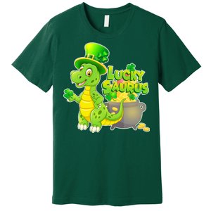 Lucky-Saurus St Patrick's Day Premium T-Shirt