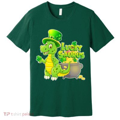 Lucky-Saurus St Patrick's Day Premium T-Shirt