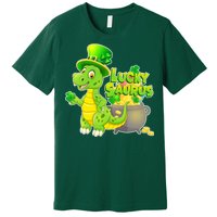 Lucky-Saurus St Patrick's Day Premium T-Shirt