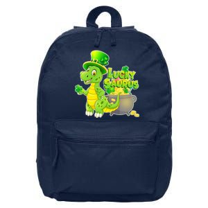 Lucky-Saurus St Patrick's Day 16 in Basic Backpack