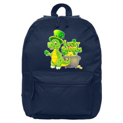 Lucky-Saurus St Patrick's Day 16 in Basic Backpack