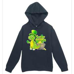 Lucky-Saurus St Patrick's Day Urban Pullover Hoodie