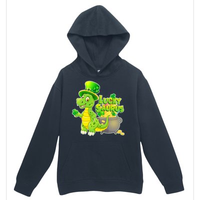 Lucky-Saurus St Patrick's Day Urban Pullover Hoodie