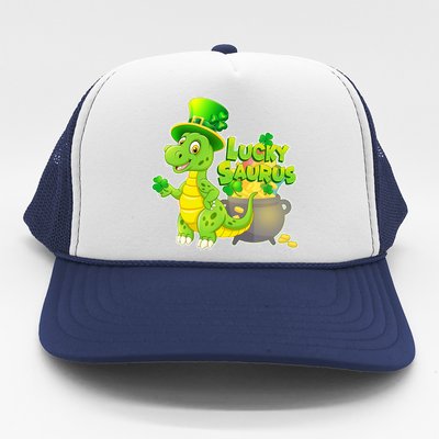 Lucky-Saurus St Patrick's Day Trucker Hat