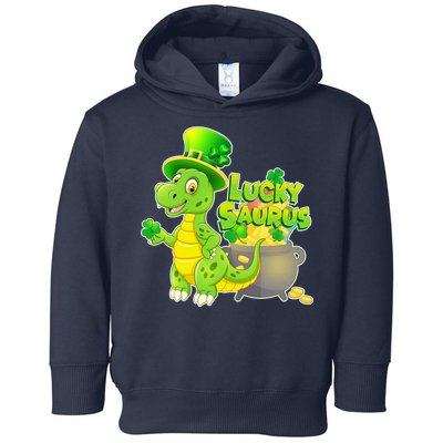 Lucky-Saurus St Patrick's Day Toddler Hoodie