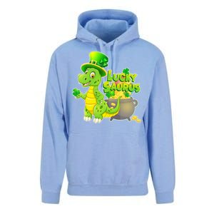 Lucky-Saurus St Patrick's Day Unisex Surf Hoodie