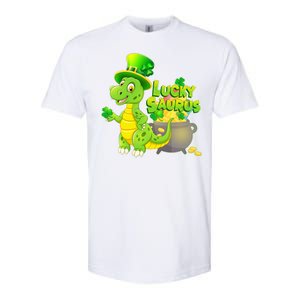 Lucky-Saurus St Patrick's Day Softstyle CVC T-Shirt