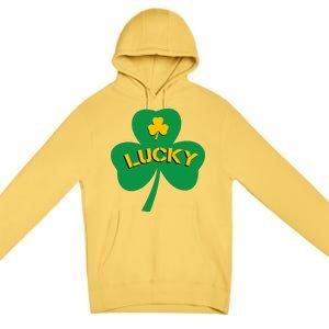 Lucky Shamrock St.Patrick's Day Premium Pullover Hoodie