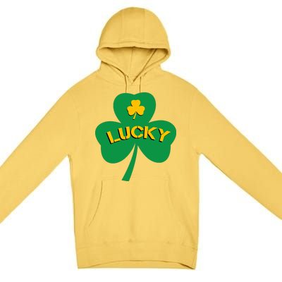 Lucky Shamrock St.Patrick's Day Premium Pullover Hoodie