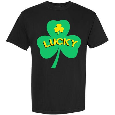 Lucky Shamrock St.Patrick's Day Garment-Dyed Heavyweight T-Shirt