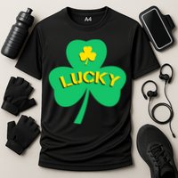 Lucky Shamrock St.Patrick's Day Cooling Performance Crew T-Shirt