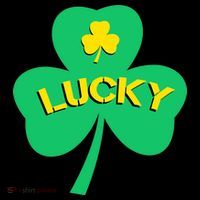 Lucky Shamrock St.Patrick's Day Button