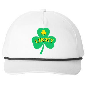 Lucky Shamrock St.Patrick's Day Snapback Five-Panel Rope Hat