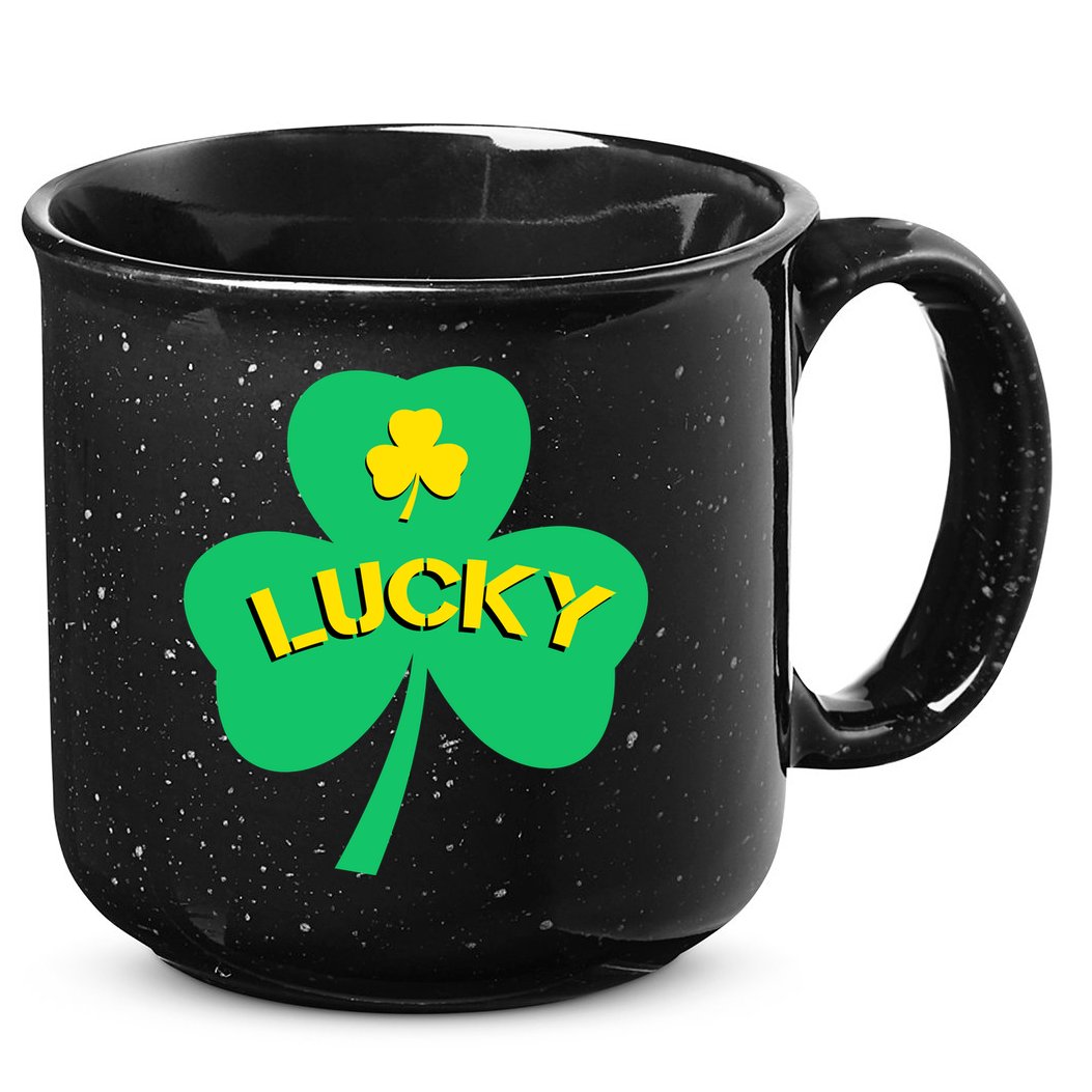 Lucky Shamrock St.Patrick's Day 15oz Campfire Ceramic Mug