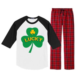 Lucky Shamrock St.Patrick's Day Raglan Sleeve Pajama Set