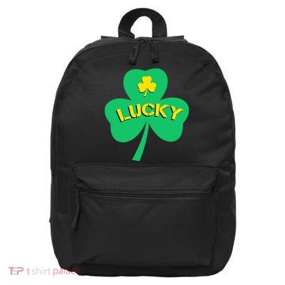 Lucky Shamrock St.Patrick's Day 16 in Basic Backpack