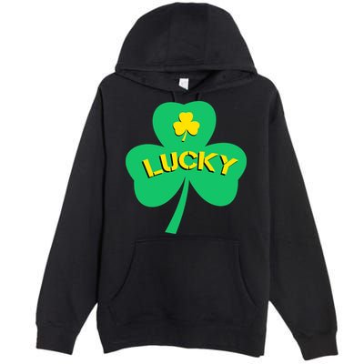 Lucky Shamrock St.Patrick's Day Premium Pullover Hoodie