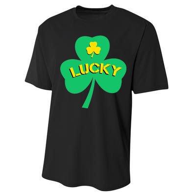 Lucky Shamrock St.Patrick's Day Performance Sprint T-Shirt