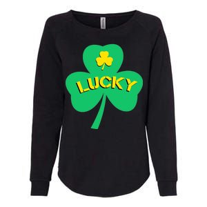 Lucky Shamrock St.Patrick's Day Womens California Wash Sweatshirt