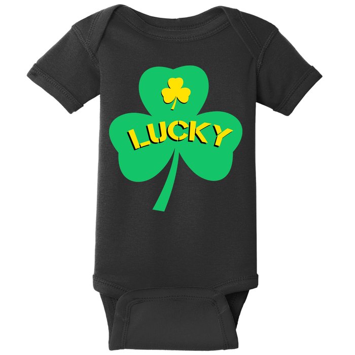 Lucky Shamrock St.Patrick's Day Baby Bodysuit