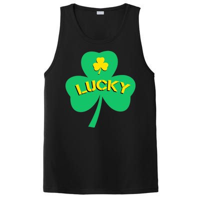 Lucky Shamrock St.Patrick's Day PosiCharge Competitor Tank