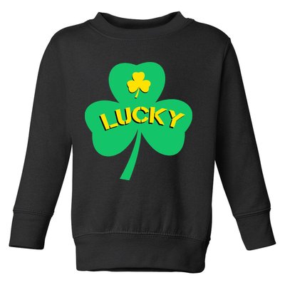 Lucky Shamrock St.Patrick's Day Toddler Sweatshirt
