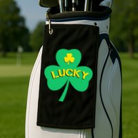 Lucky Shamrock St.Patrick's Day Golf Towel