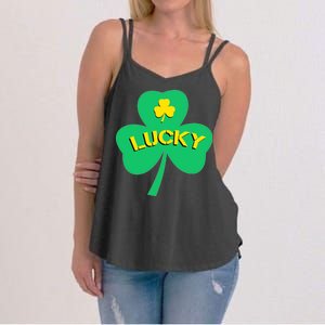 Lucky Shamrock St.Patrick's Day Women's Strappy Tank