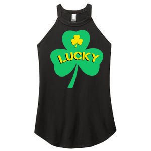 Lucky Shamrock St.Patrick's Day Women's Perfect Tri Rocker Tank