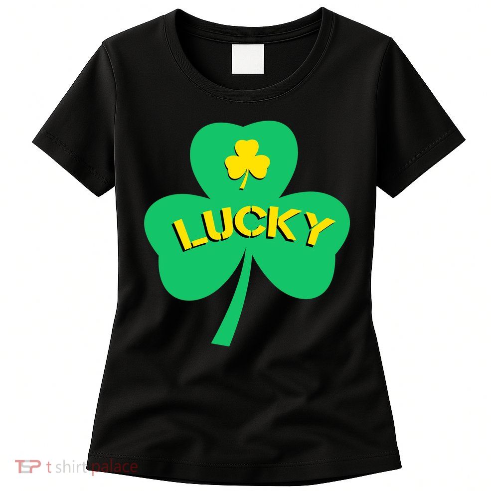 Lucky Shamrock St.Patrick's Day Womens T-Shirt