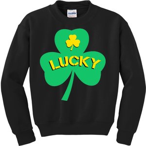 Lucky Shamrock St.Patrick's Day Kids Sweatshirt