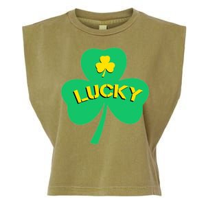 Lucky Shamrock St.Patrick's Day Garment-Dyed Women's Muscle Tee